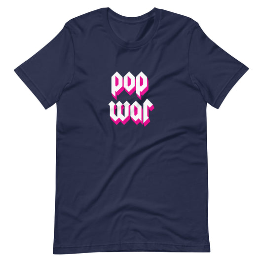Pop War Logo Navy T-Shirt